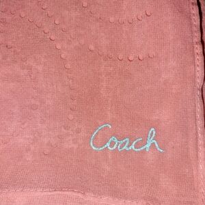 Coach Dusty Rose Textured Scarf